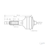 Druckluft-Einbau-Motor Modell 210HD – Bild 2