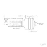 Druckluft-Einbau-Motor Modell 450XHD – Bild 2