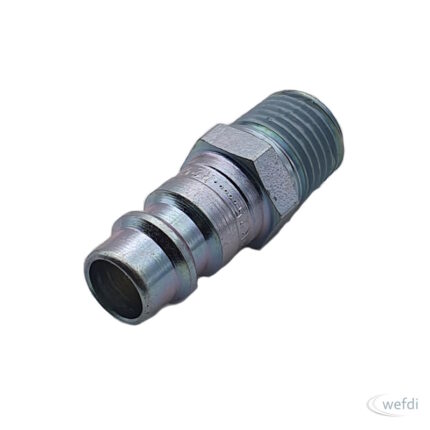 Stecknippel 1/4" Aussengewinde Stahl, verzinkt