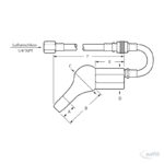 Druckluftturbinenwinkelschleifer 45° Modell 0145SSV – Bild 2