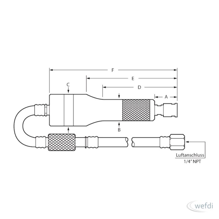 Druckluftturbinenschleifer Modell 206XSV – Bild 2