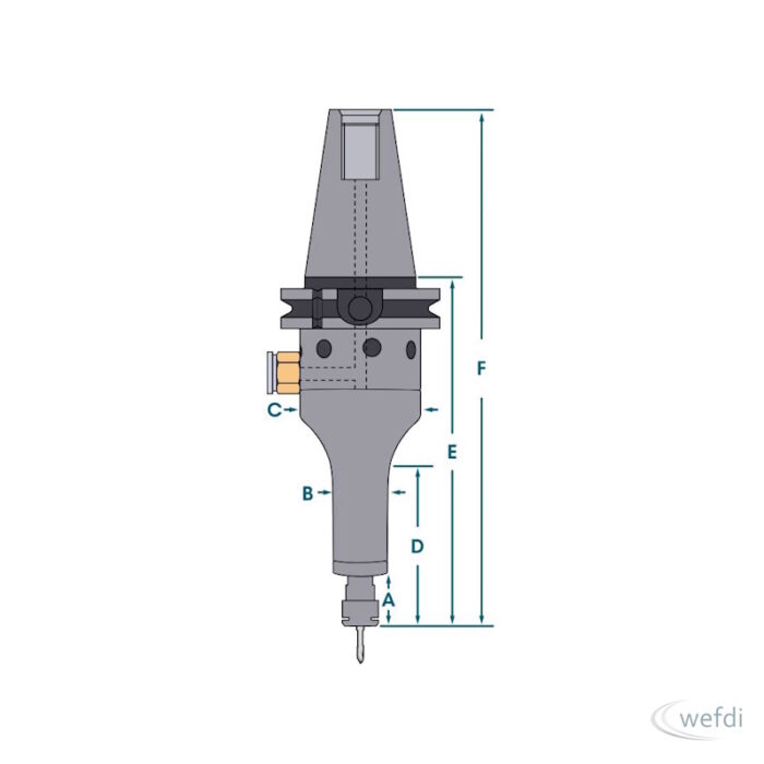 Druckluft-CNC-Spindel Modell 601SK30 – Bild 2