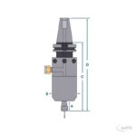 Druckluft-CNC-Spindel Modell 625BT30 – Bild 2