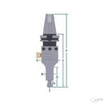Druckluft-CNC-Spindel Modell 625LBT40 (50mm) – Bild 2
