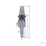 Druckluft-CNC-Spindel Modell 625LCAT40 (50mm) – Bild 2