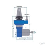Druckluft-CNC-Spindel Modell 625X90CAT40 – Bild 2
