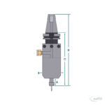 Druckluft-CNC-Spindel Modell 625XBT30 – Bild 2