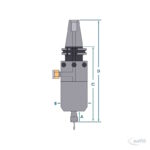 Druckluft-CNC-Spindel Modell 625XSK30 – Bild 2