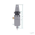 Druckluft-CNC-Spindel Modell 625XSK40 – Bild 2