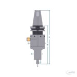 Druckluft-CNC-Spindel Modell 650BT40 – Bild 2