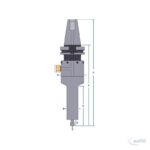 Druckluft-CNC-Spindel Modell 650LBT40 (100mm) – Bild 2