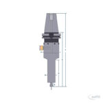 Druckluft-CNC-Spindel Modell 650LBT50 (100mm) – Bild 2
