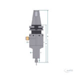 Druckluft-CNC-Spindel Modell 660BT40 – Bild 2