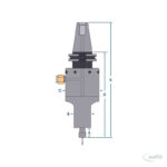 Druckluft-CNC-Spindel Modell 660CAT40 – Bild 2