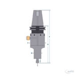 Druckluft-CNC-Spindel Modell 660CAT50 – Bild 2