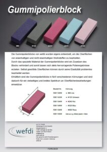 Gummipolierblock FGPB 0825 oP - wefdi